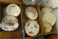 3 boxes vintage plates & dishes