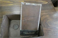 Vintage WI Eulberg box & Portage wood token
