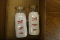 2 vintage Portage Co-op - milk bottles