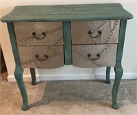 Painted Wooden Side Table