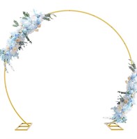 $110 8FT Large Gold Round Backdrop Stand
