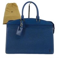 Louis Vuitton Toledo Blue Epi Riviera Hand Bag