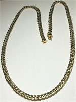 10KT YELLOW GOLD 37.10 GRS 28 INCH CURB LINK CHAIN