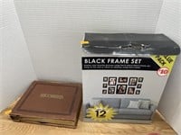 Black frame set, vintage record set