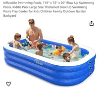 Inflatable Swimming Pools, 119" x 72" x 20" Blow