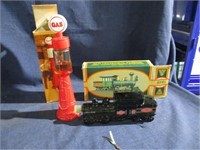 Avon train and gas pump bottles