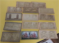 14 ANTIQUE STEREO VIEW CARDS