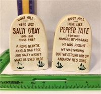 Anco Japan Salt&Pepper Shaker funny gravestones