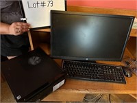 Hp home computer keyboard and mouse and monitor