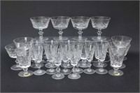 Vintage Sunburst  Stemware - Three Sizes