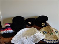 7 Ladies hats.