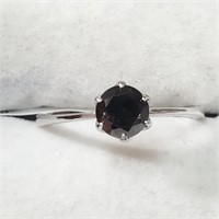 $1570 10K  Black Diamond(0.8Ct) Ring