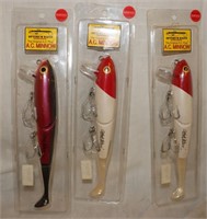 3 NIP Optimum Lures A.C. Minnow Fishing Baits