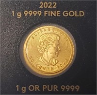 24K  1G Fine 9999 Coin