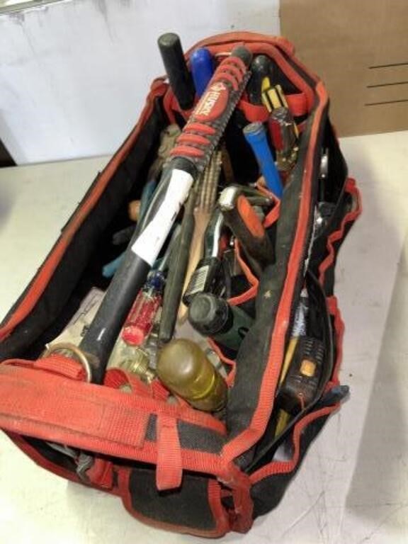 HUSKY TOOL BAG w LOAD of TOOLS - SEE ALL PHOTOS