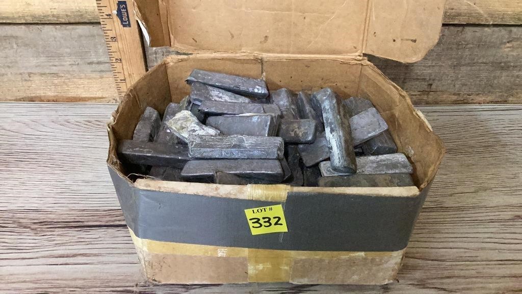 Box of lead molds