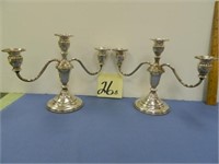 Matching Sterling Weighted Candle Holders (#0352)