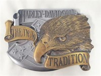 1990 Harley Davidson  "The Twin Tradition" Buckle