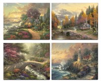 Faith & Peace Set of 4 by Kinkade