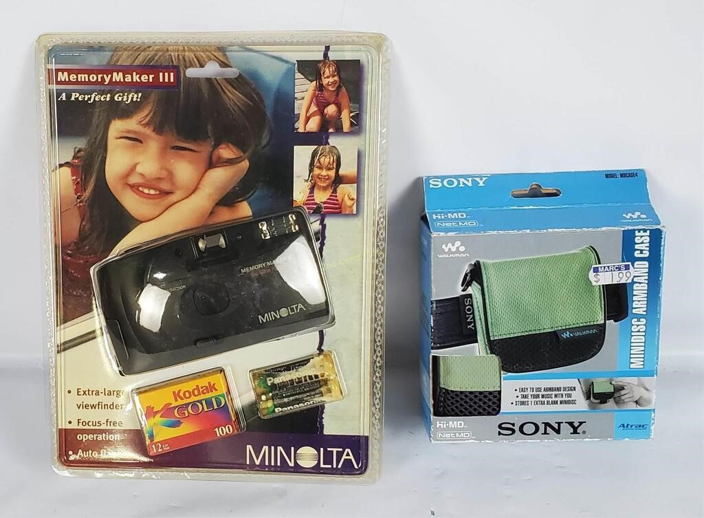 Minolta Memory Maker Camera, Sony Minidisc Case
