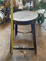 Small metal stool