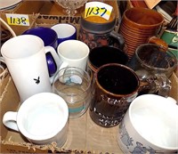 BOX LOT OF  COLLECTIBLE MUGS AND CUPS