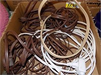 BOX LOT OF EXTENSION CORDS