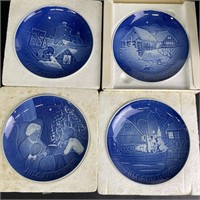 Lot of 4 VTG Porcelain Bing & Grondahl Plates 1
