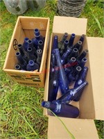 2 Boxes of Blue Bottles