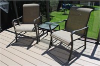 2 Patio Chairs & Small Table