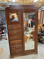 Solid Wood Vintage Armoire