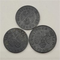 3 THIRD REICH COINS