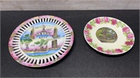 Vintage Souvenir Plates New York & Jewett City Con