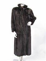 Lady's Brown Mink Full Length Coat