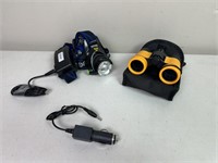 Rechargeable Headlamp & Binoculars