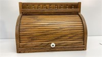 Wooden bread box, 11.5x18x11’’