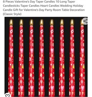 MSRP $10 8 Valentines Day Taper Candles