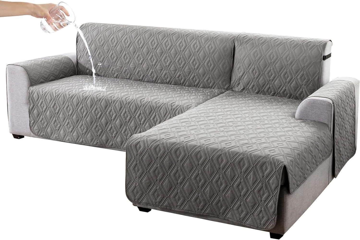 Genina Sectional Couch Covers for Dogs (Gray)