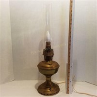 Electrified Aladdin Oil Lamp w/Shade