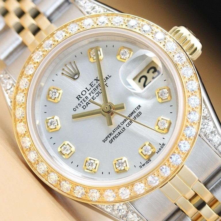 Rolex Ladies Datejust Diamond Watch