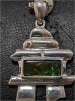 $200   Silver Canadian Ammolite Pendant (~weight 3