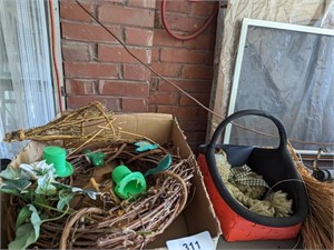 Wreath, Halloween Basket & Other