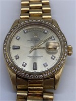 18K Gold Presidential Rolex Oyster Perpetual Watch