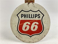 Phillips 66 old metal gas sign. Wear commensurate