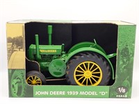John Deere 1939 Model D Die Cast Tractor - 1/8