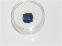 Unset blue gemstone testing as sapphire
