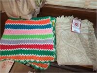 Afghan & Rug Barn throw blanket 36" x 67"  - 46"