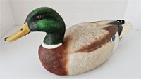 Signed Handcrafted Resin Mallard Duck Decoy
