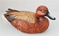 Signed Handcrafted Resin Cinnamon Teal Duck Decoy