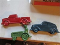 Rubber automotive figures